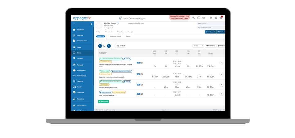 Time Google Workspace Integration Appogee HR